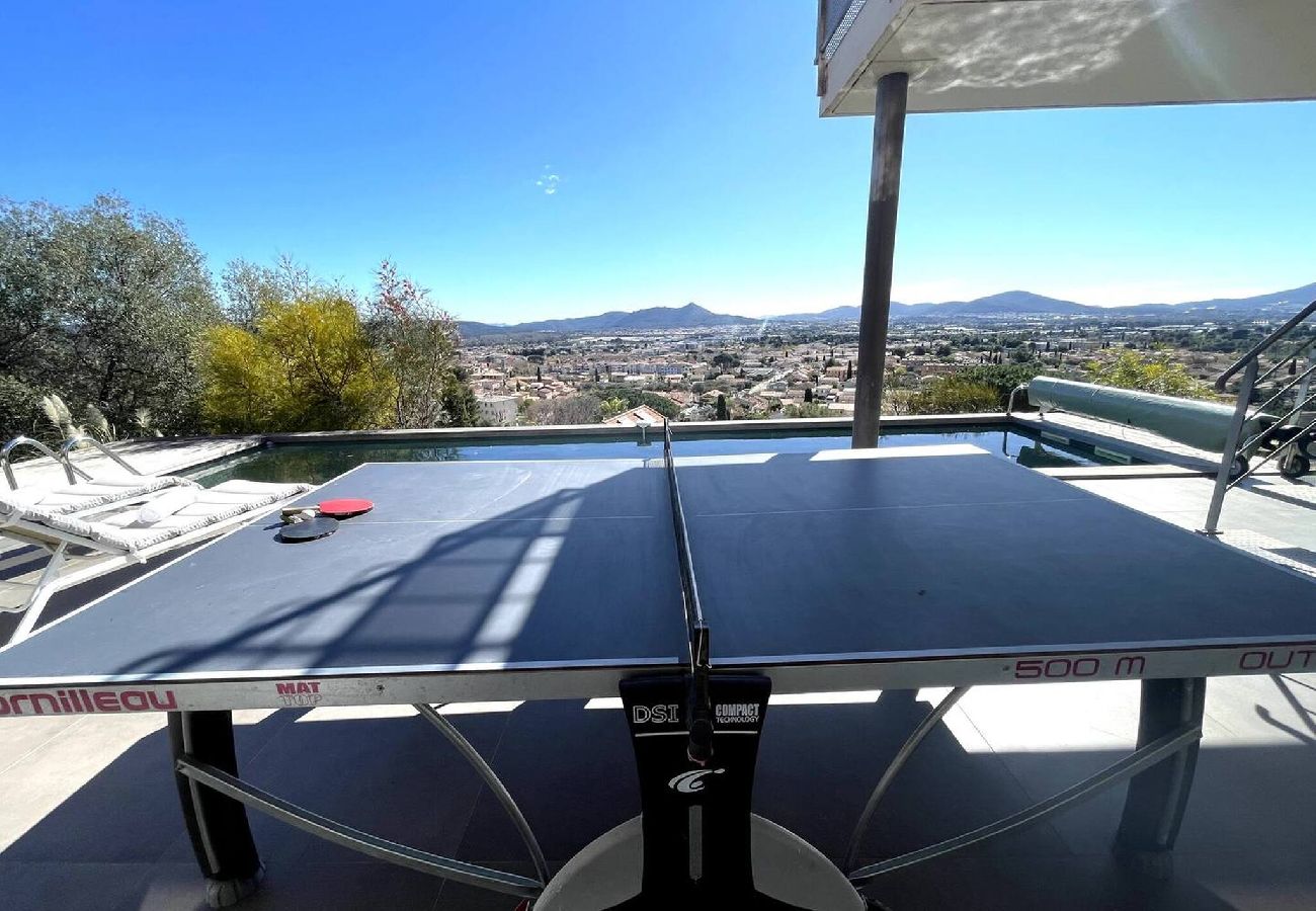 Maison à La Farlède - Villa Californienne Piscine Jacuzzi Panorama